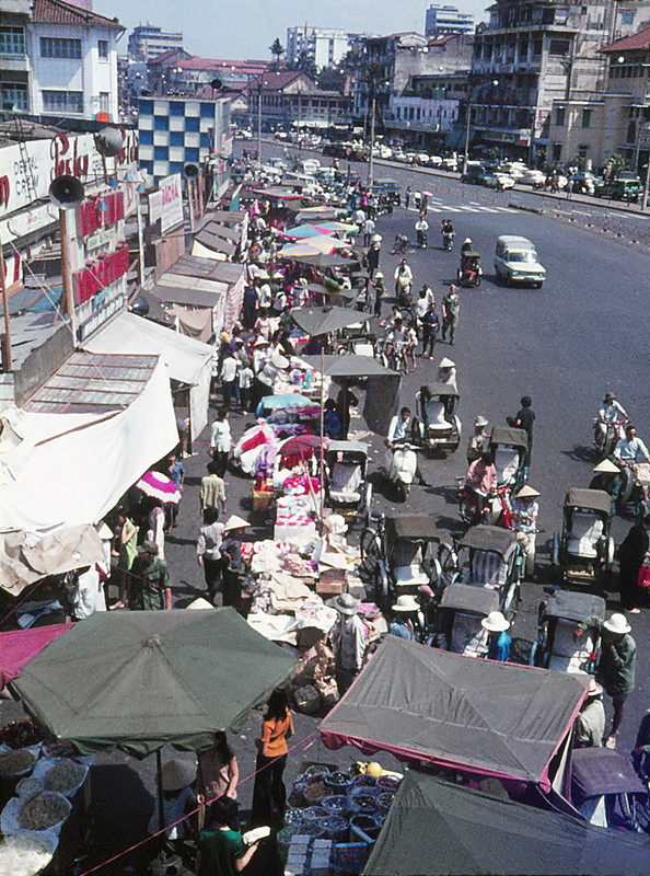Đường Lê Lợi gần chợ Bến Thành năm 1970