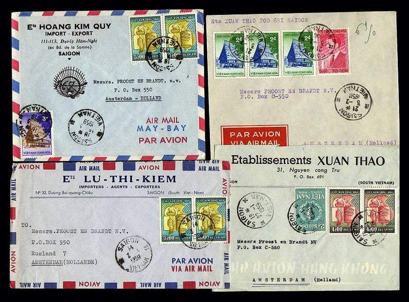 Bộ tem được phát hành bởi Bưu chính VNCH